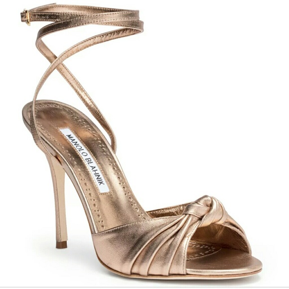 🌸 SOLD🌸    MANOLO BLAHNIKS-BRONZE - Picture 2 of 6